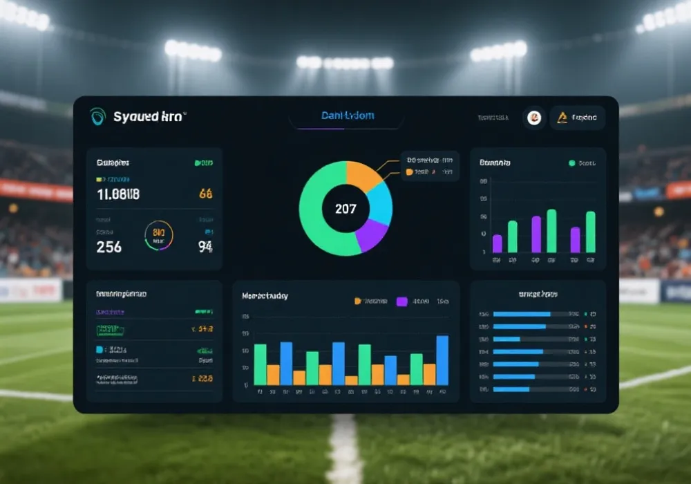 比分与数据看板示意图